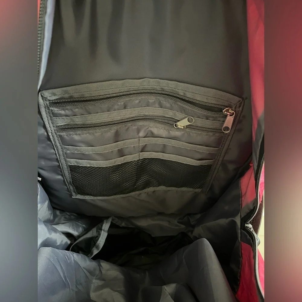 Girls soccer backpack, pink/black